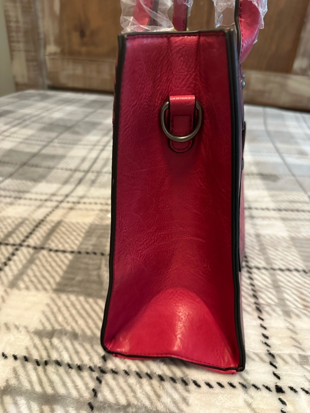 Wrangler Burgundy Red Leather Purse With Matching Wallet New Western - Picture 3 of 9